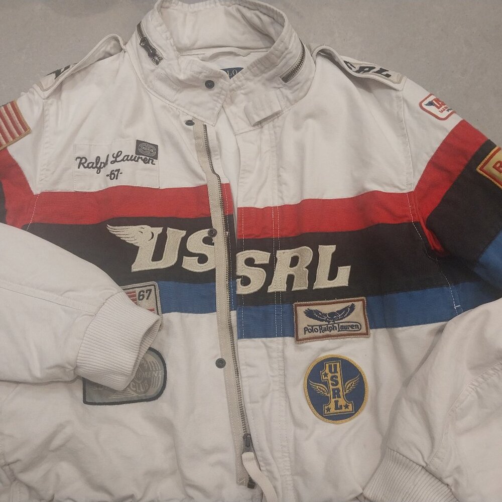 Ralph Lauren White USRL Olympic Full Zip Packable